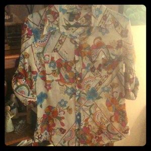 !!5/$25!! Light weight retro print button up